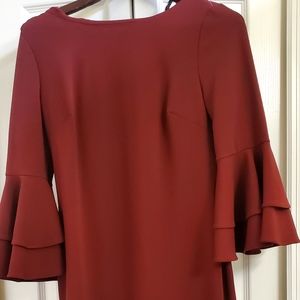 Calvin Klein burgandy dress sz 10
